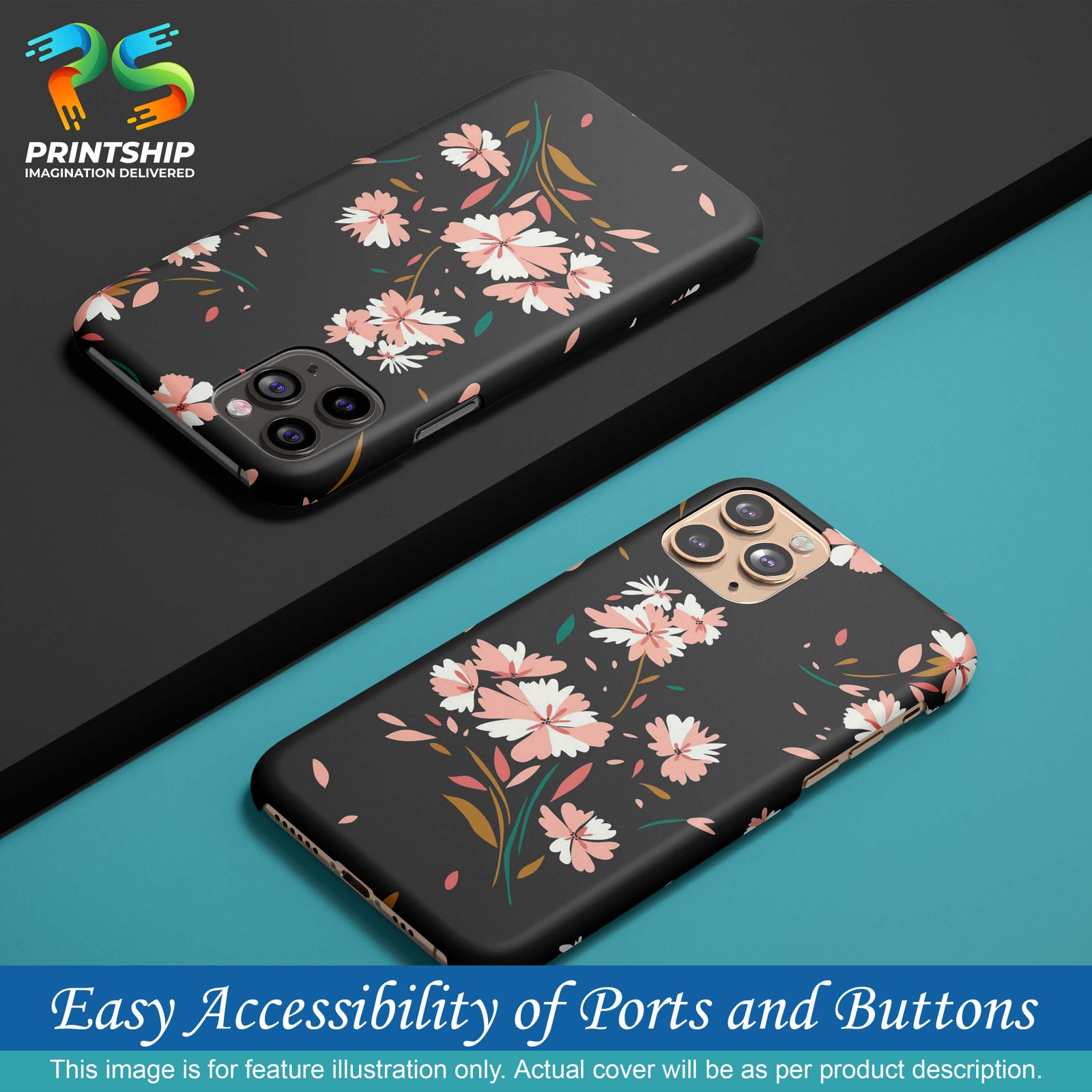 PS1328-Flower Pattern Back Cover for Oppo Reno6 Pro 5G-Image5
