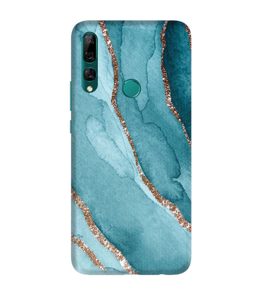 PS1329-Golden Green Marble Back Cover for Huawei Y9 Prime (2019)