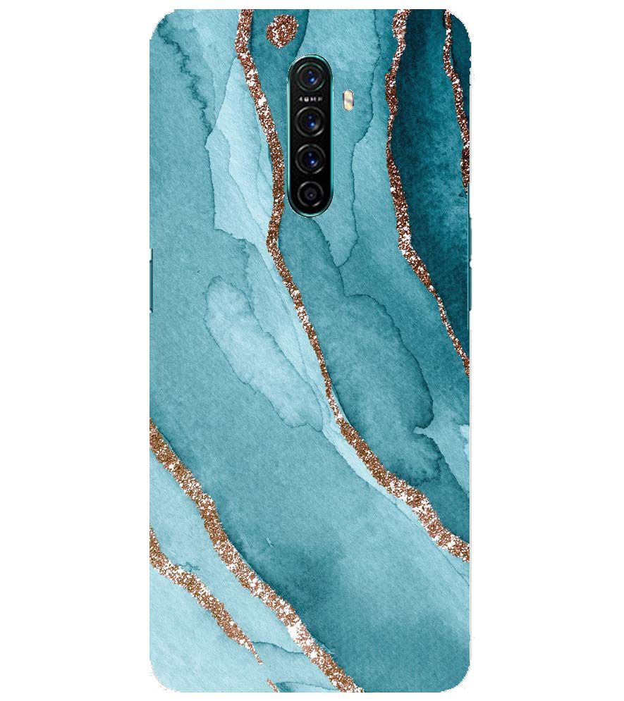 PS1329-Golden Green Marble Back Cover for Oppo Reno Ace