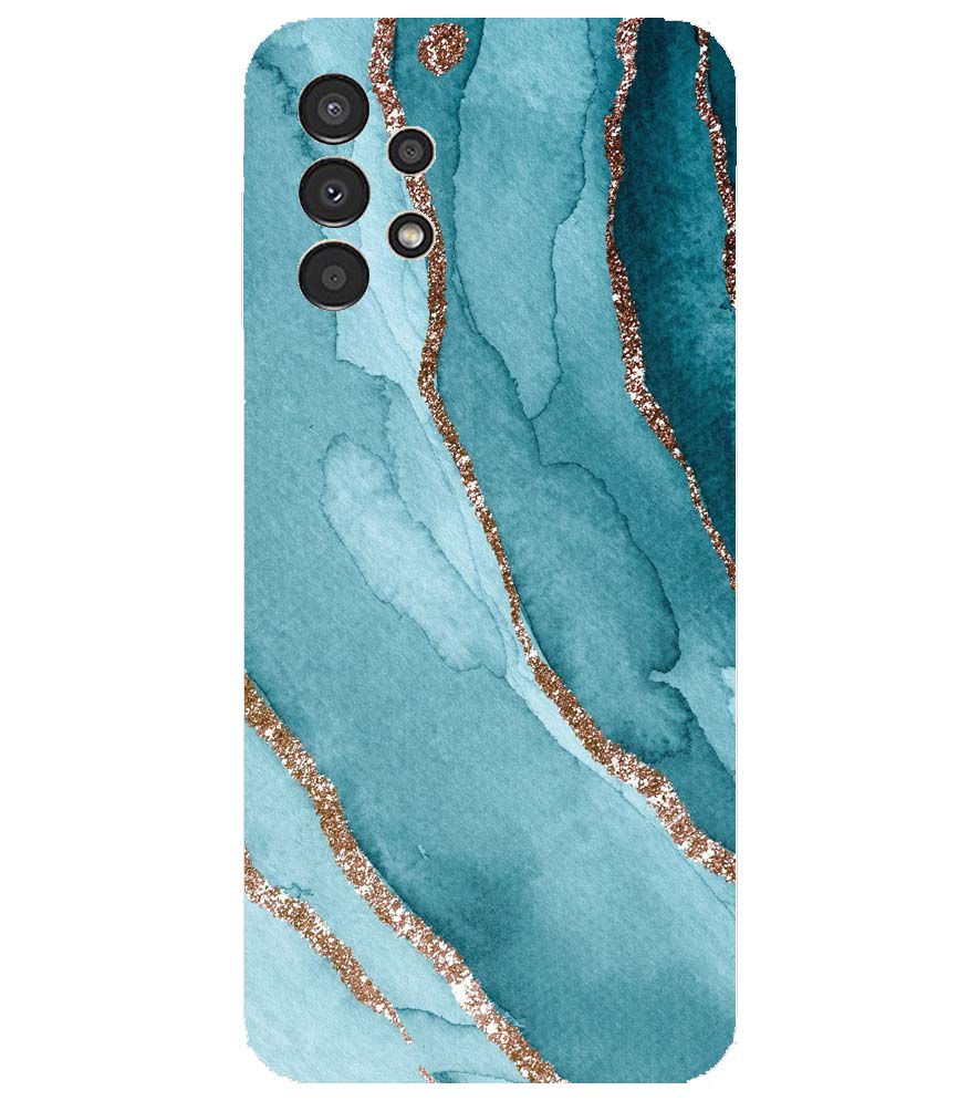 PS1329-Golden Green Marble Back Cover for Samsung Galaxy A13