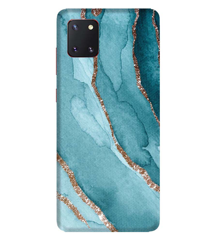 PS1329-Golden Green Marble Back Cover for Samsung Galaxy Note10 Lite
