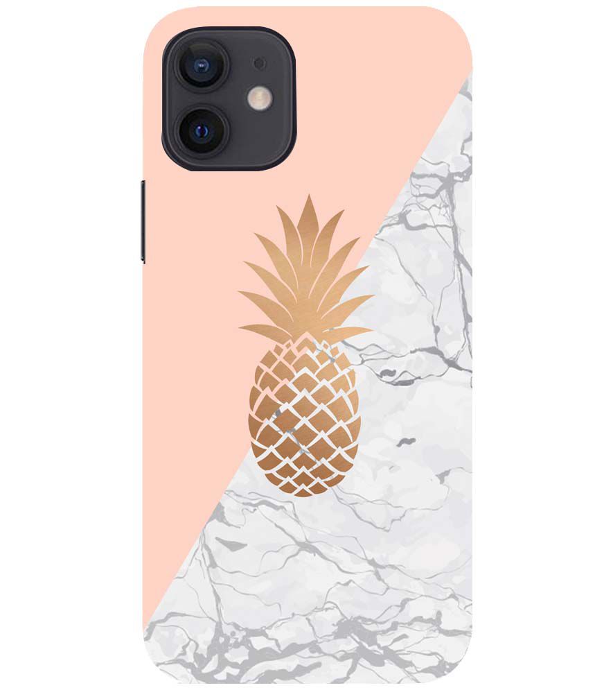 PS1330-Pineapple Marble Back Cover for Apple iPhone 12