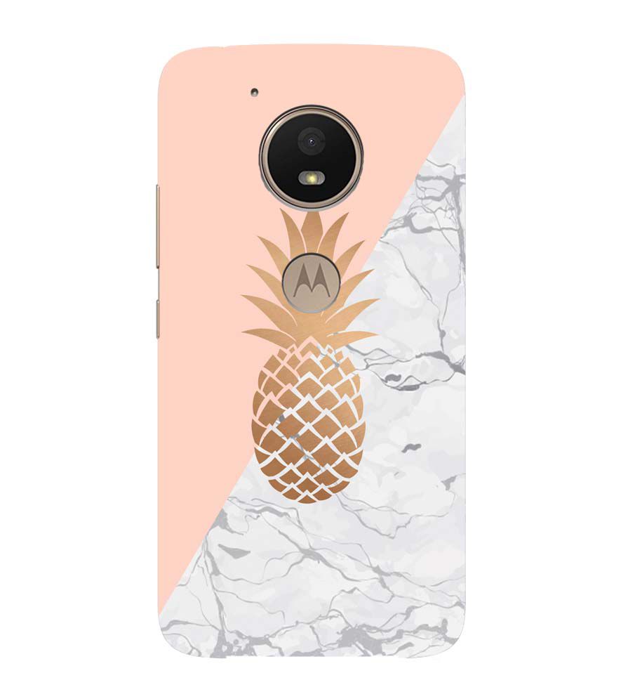 PS1330-Pineapple Marble Back Cover for Motorola Moto E4 Plus