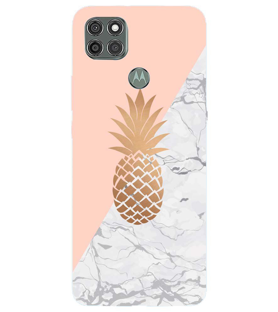 PS1330-Pineapple Marble Back Cover for Motorola Moto G9 Power