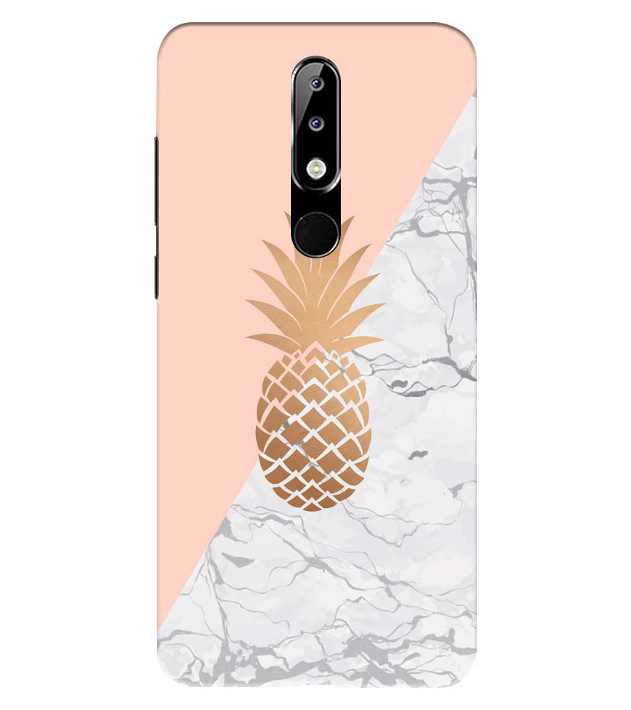 PS1330-Pineapple Marble Back Cover for Nokia 5.1 Plus (Nokia X5)