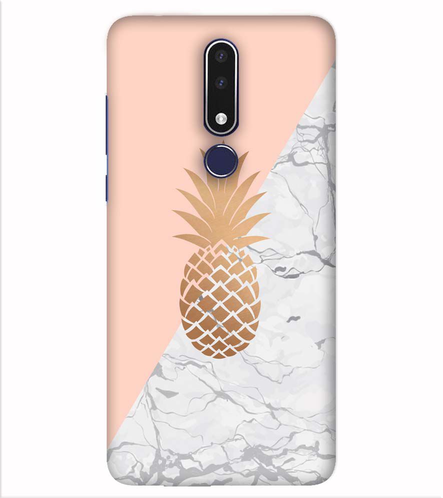 PS1330-Pineapple Marble Back Cover for Nokia 7.1
