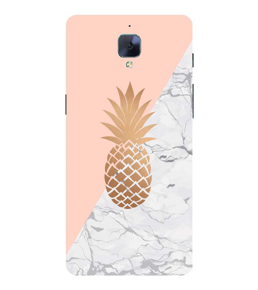 PS1330-Pineapple Marble Back Cover for OnePlus 3 and OnePlus 3T