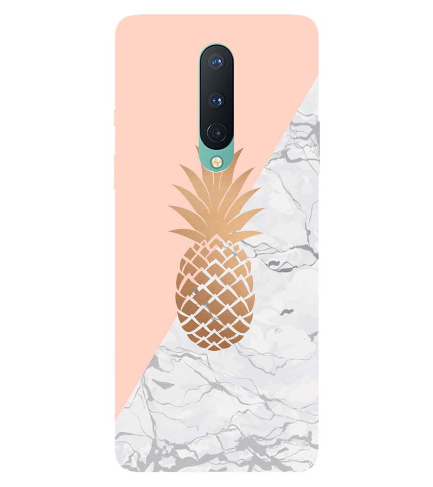 PS1330-Pineapple Marble Back Cover for OnePlus 8