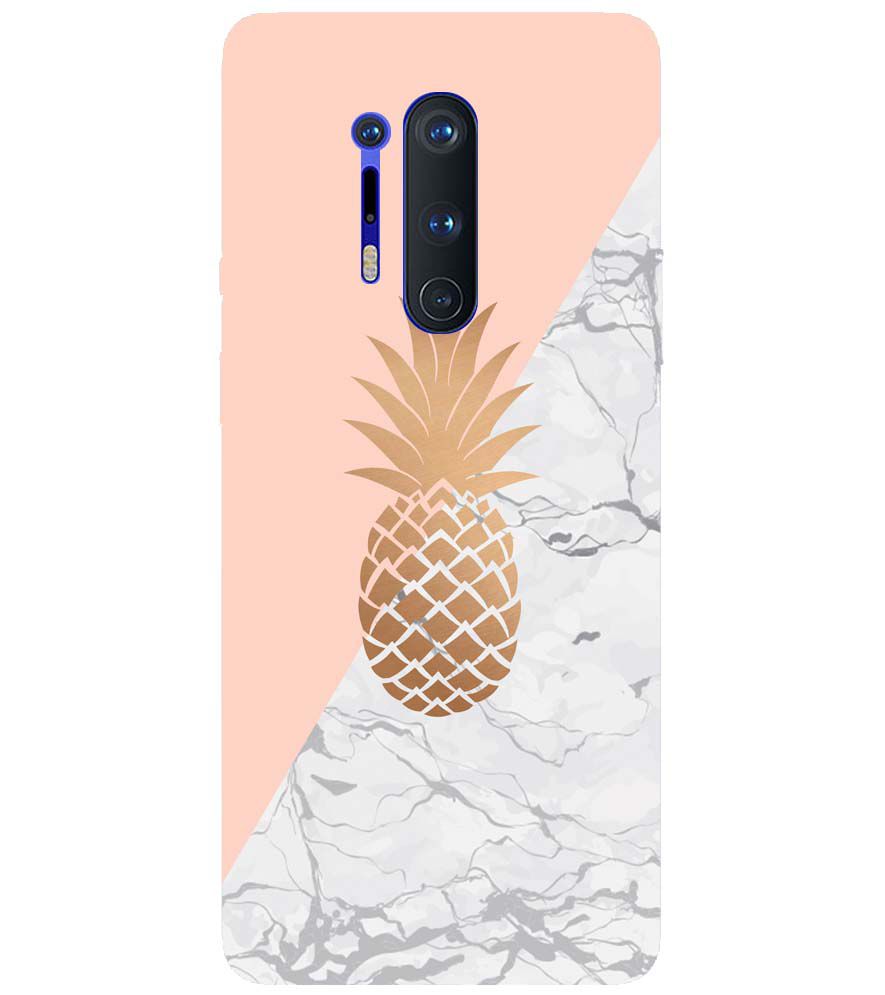 PS1330-Pineapple Marble Back Cover for OnePlus 8 Pro