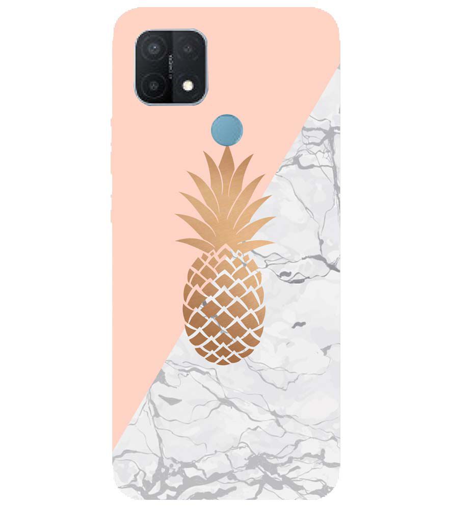 PS1330-Pineapple Marble Back Cover for Oppo A15 and Oppo A15s