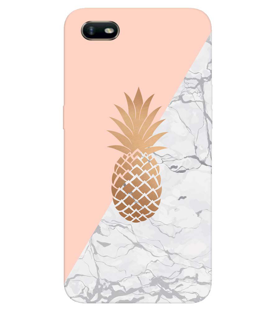 PS1330-Pineapple Marble Back Cover for Oppo A1k