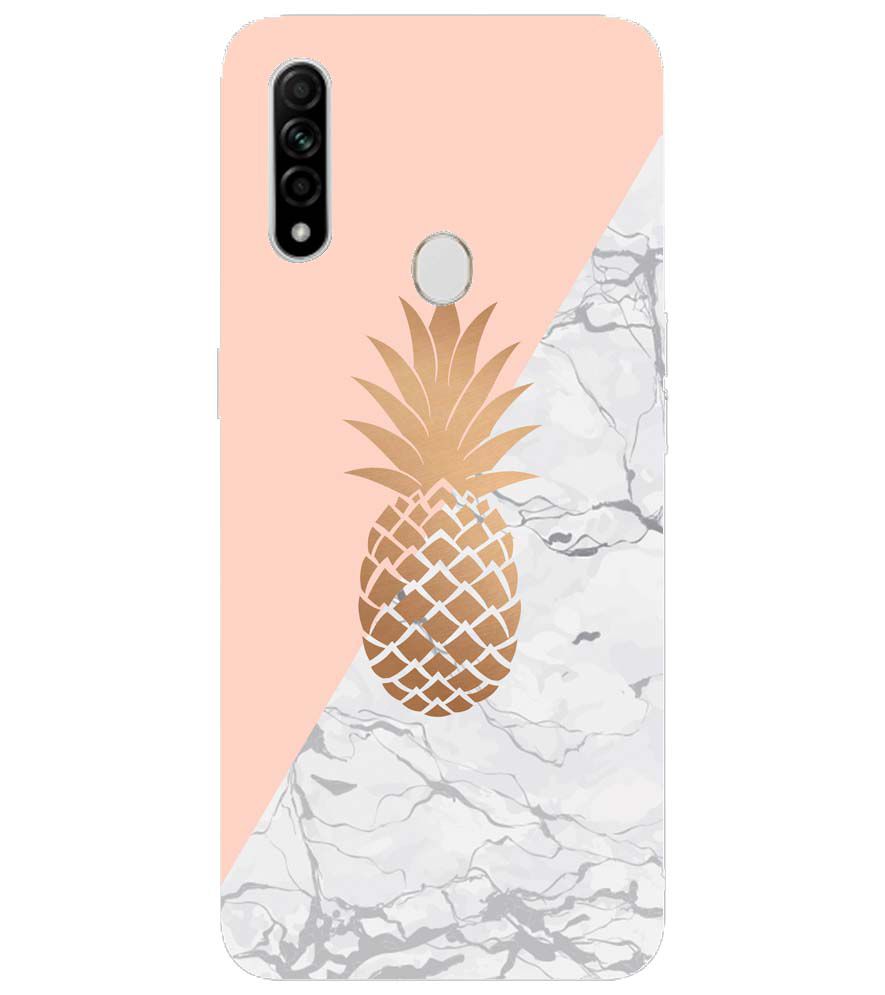 PS1330-Pineapple Marble Back Cover for Oppo A31