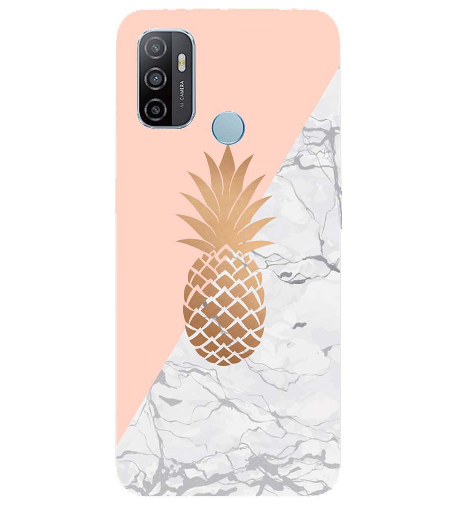 PS1330-Pineapple Marble Back Cover for Oppo A53