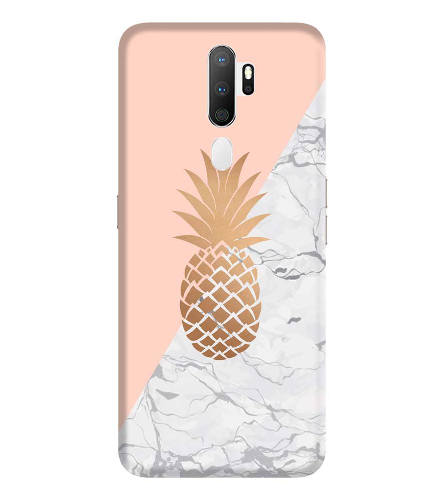 PS1330-Pineapple Marble Back Cover for Oppo A9 (2020)