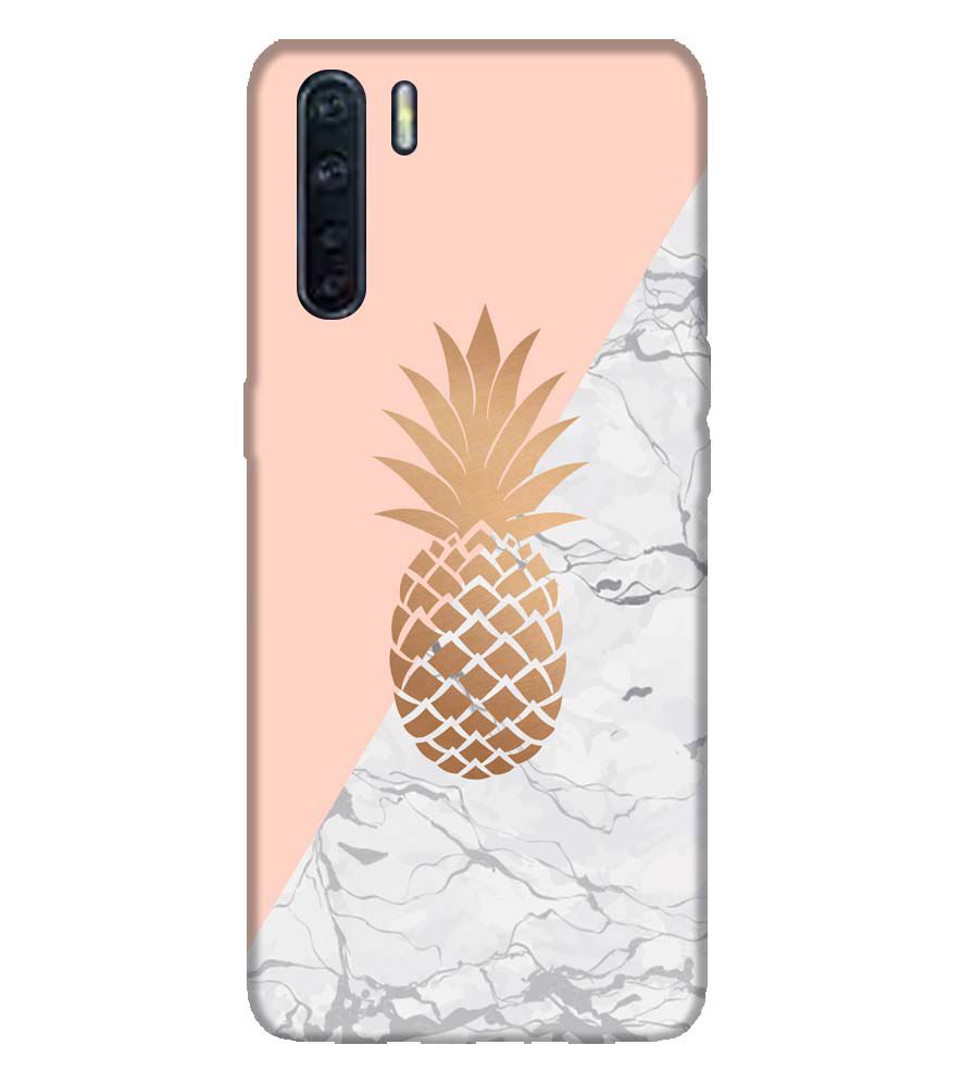 PS1330-Pineapple Marble Back Cover for Oppo A91