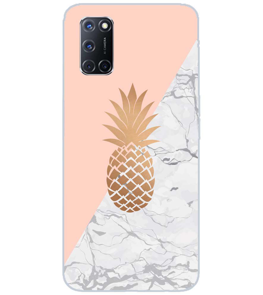 PS1330-Pineapple Marble Back Cover for Oppo A92