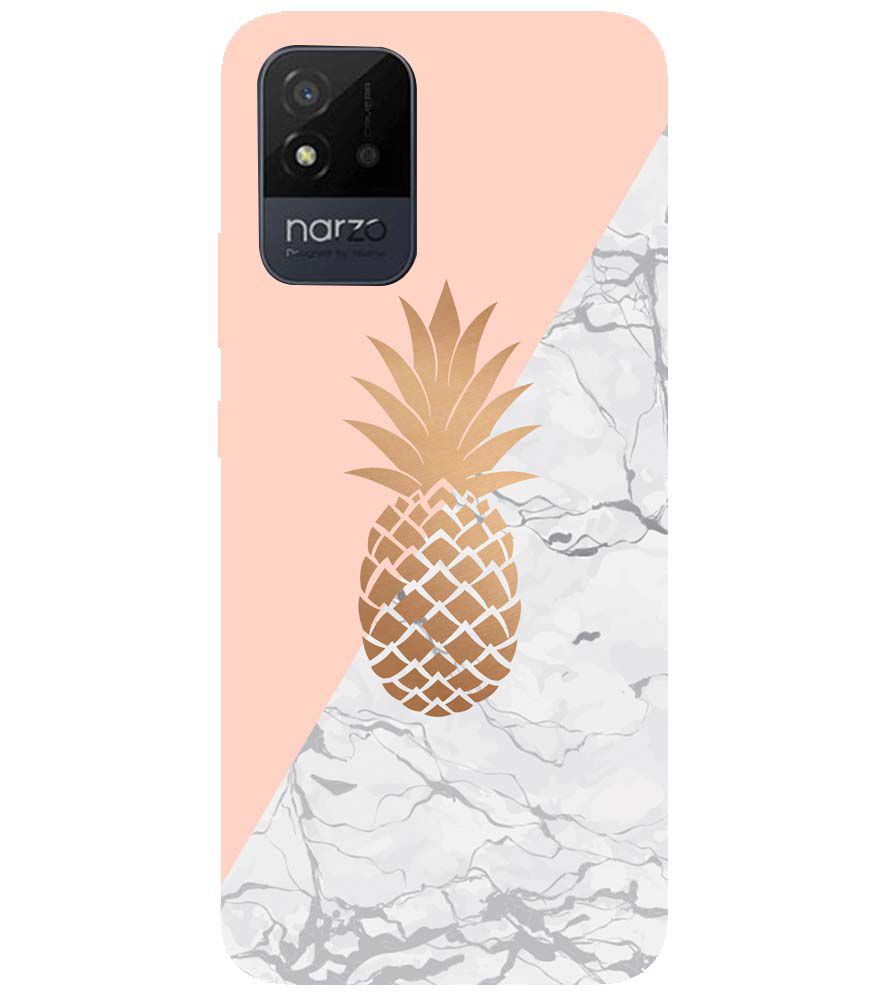 PS1330-Pineapple Marble Back Cover for Realme Narzo 50i