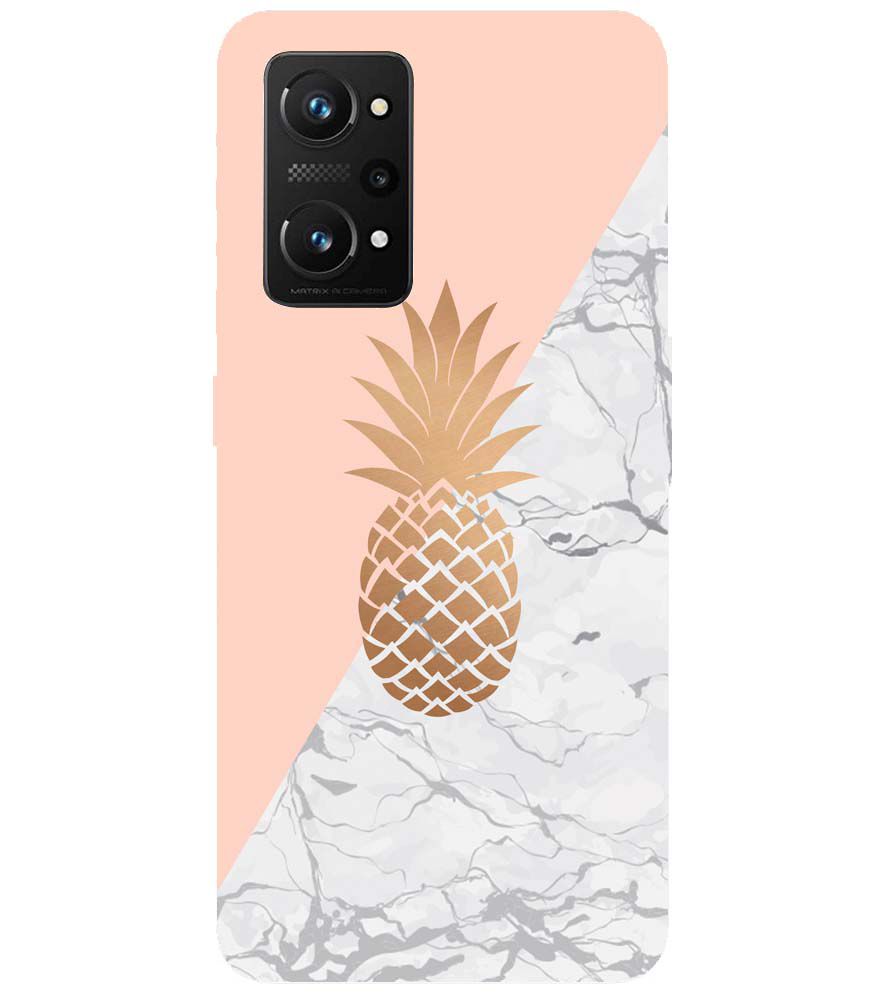 PS1330-Pineapple Marble Back Cover for Realme Q3 Pro 5G