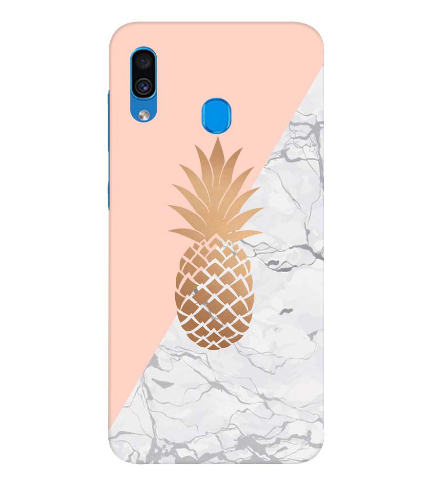 PS1330-Pineapple Marble Back Cover for Samsung Galaxy A20