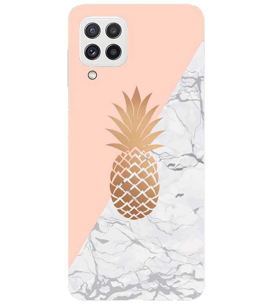 PS1330-Pineapple Marble Back Cover for Samsung Galaxy A22
