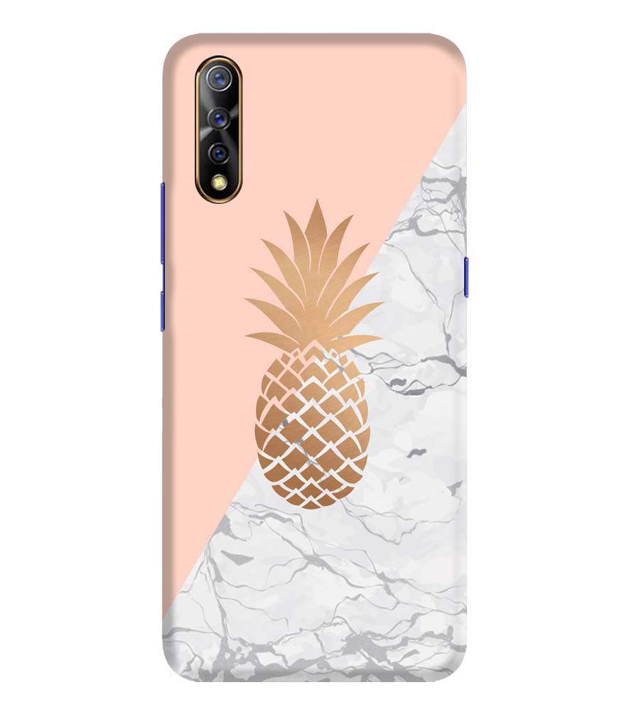 PS1330-Pineapple Marble Back Cover for Vivo S1
