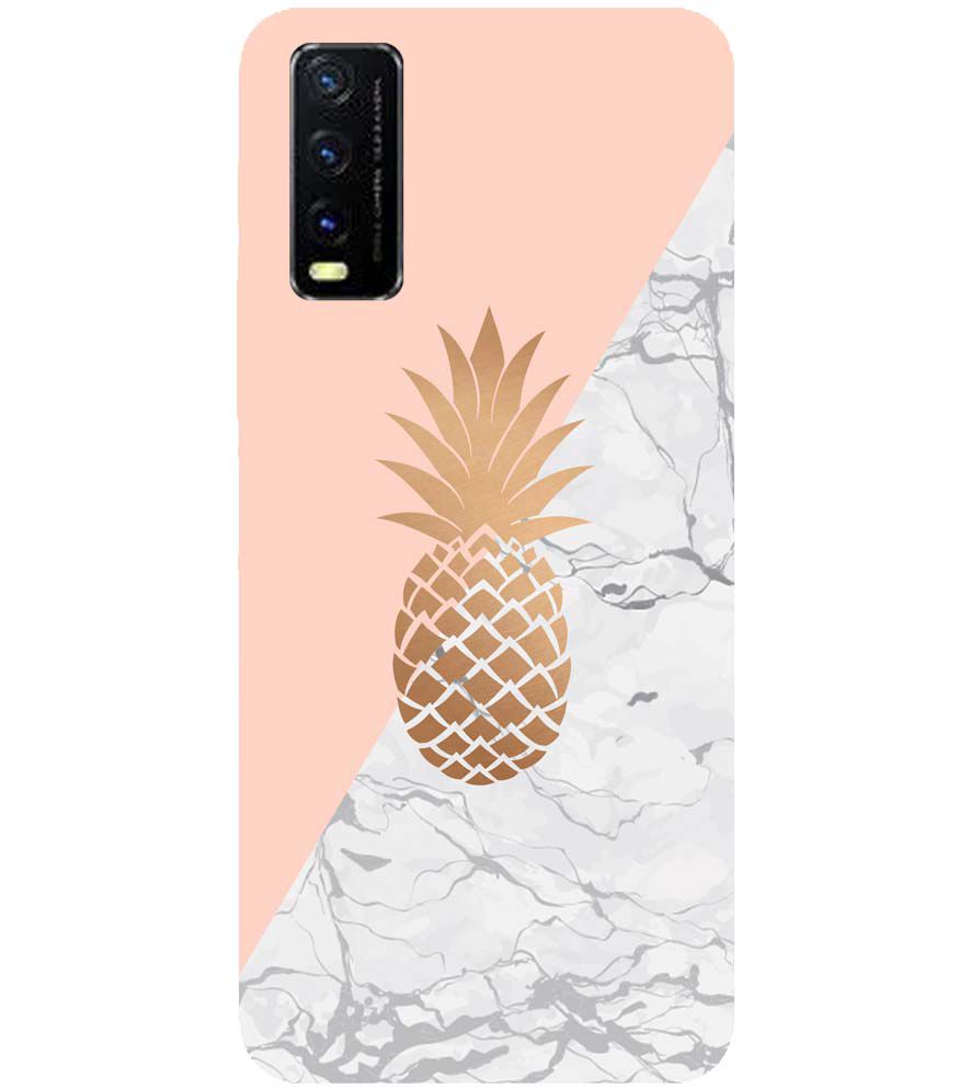 PS1330-Pineapple Marble Back Cover for vivo Y20a
