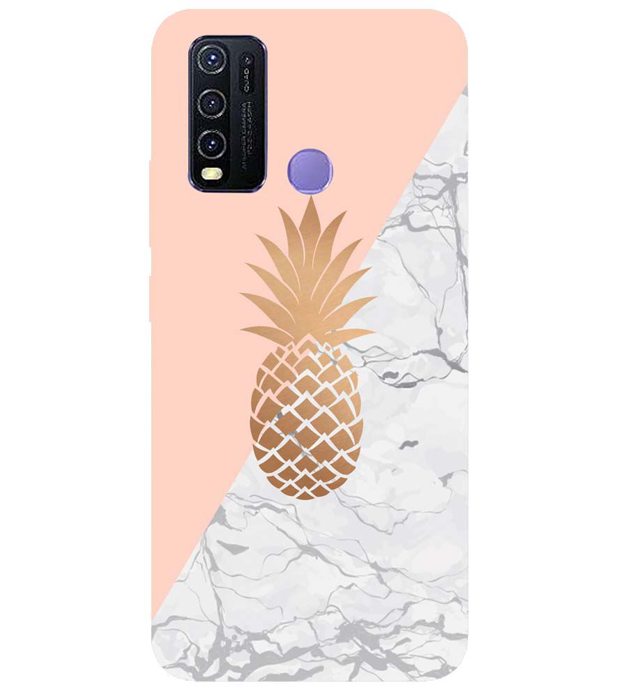 PS1330-Pineapple Marble Back Cover for vivo Y30