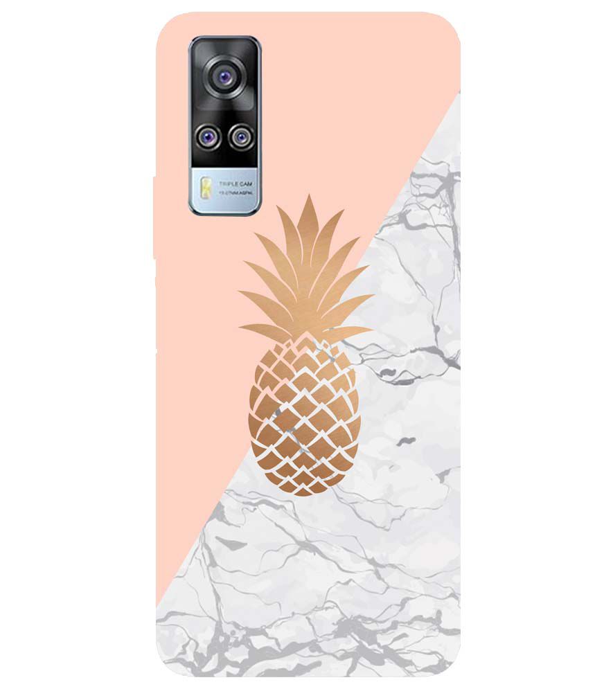 PS1330-Pineapple Marble Back Cover for Vivo Y31