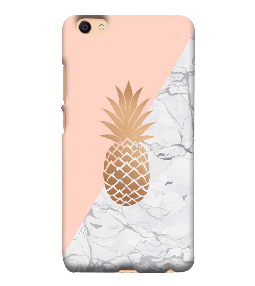 PS1330-Pineapple Marble Back Cover for Vivo Y55L