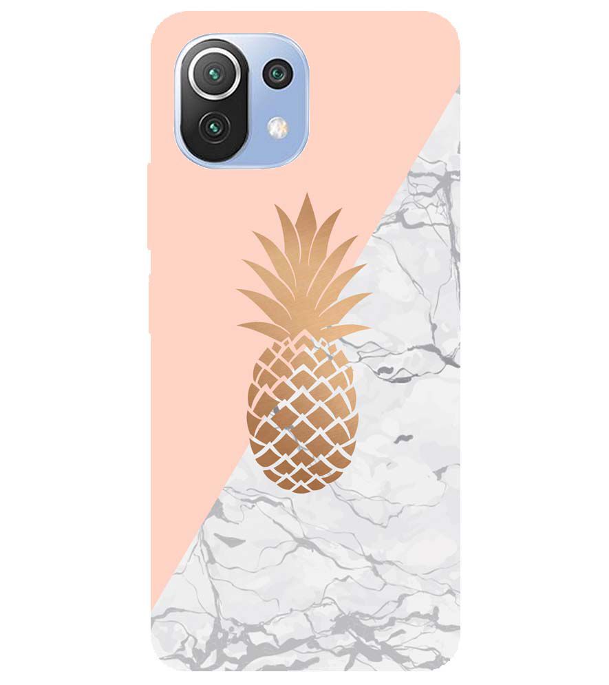 PS1330-Pineapple Marble Back Cover for Xiaomi Mi 11 Lite