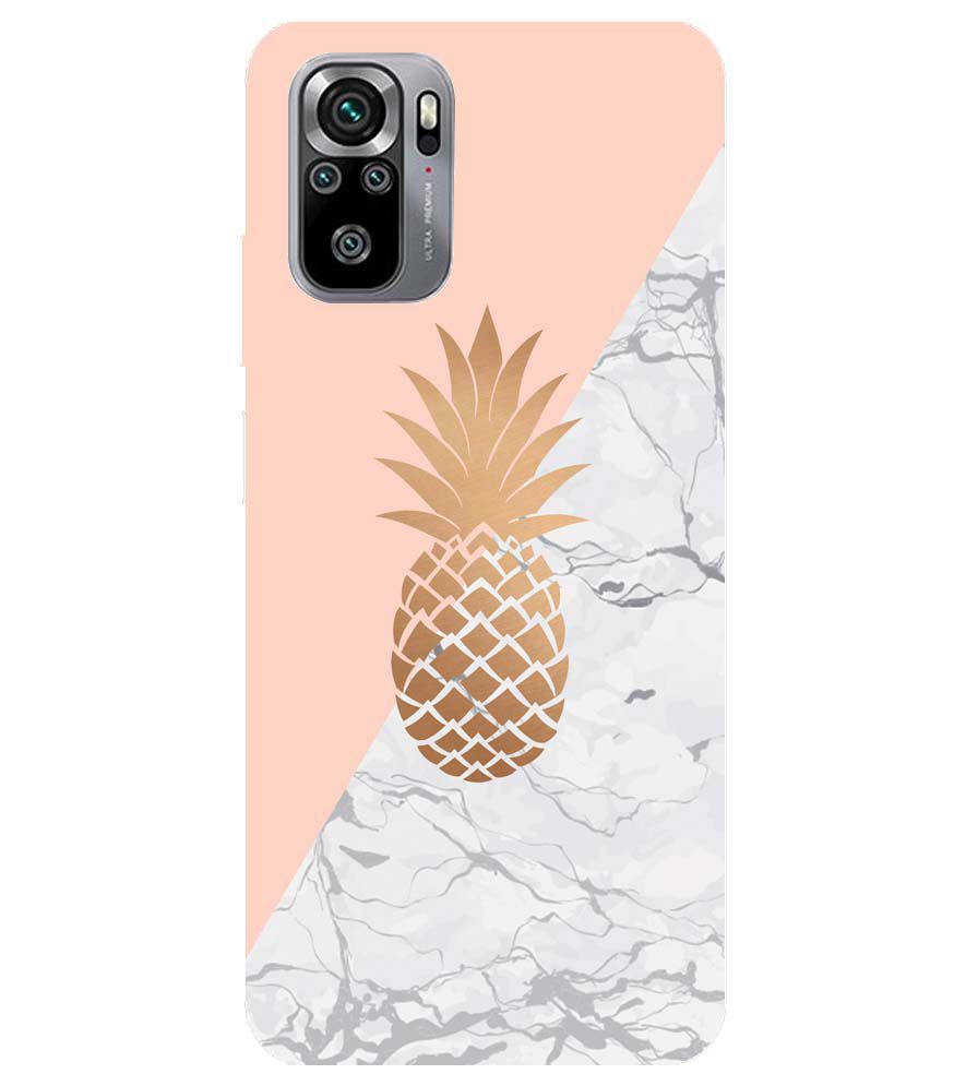PS1330-Pineapple Marble Back Cover for Xiaomi Redmi Note 10S