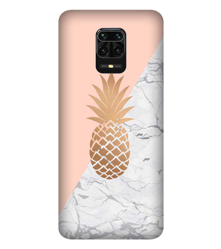 PS1330-Pineapple Marble Back Cover for Xiaomi Redmi Note 9S