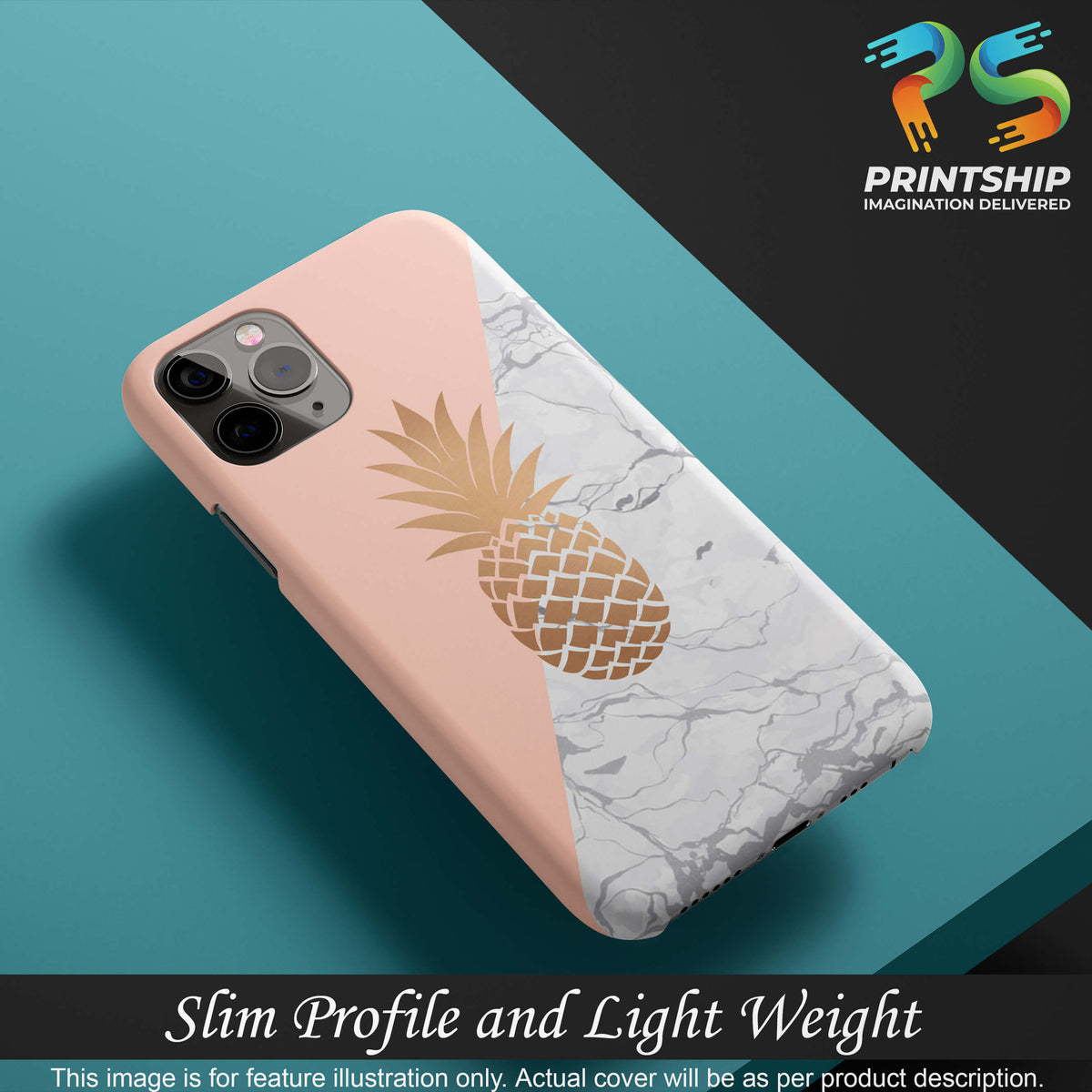 PS1330-Pineapple Marble Back Cover for vivo X50-Image4