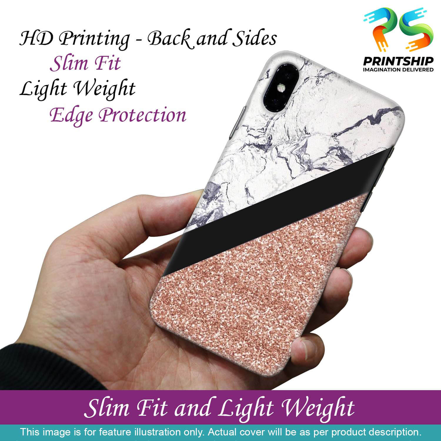 PS1331-Marble and More Back Cover for Oppo Reno6 Pro 5G