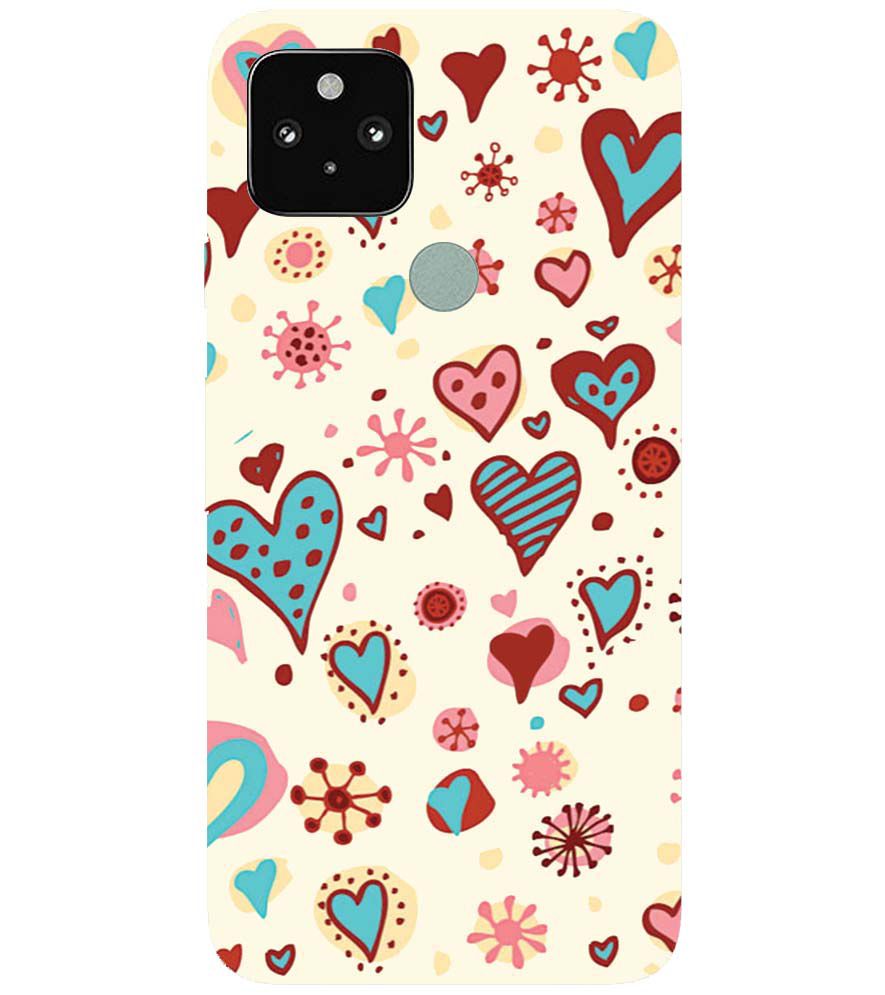 PS1332-Hearts All Around Back Cover for Google Pixel 5