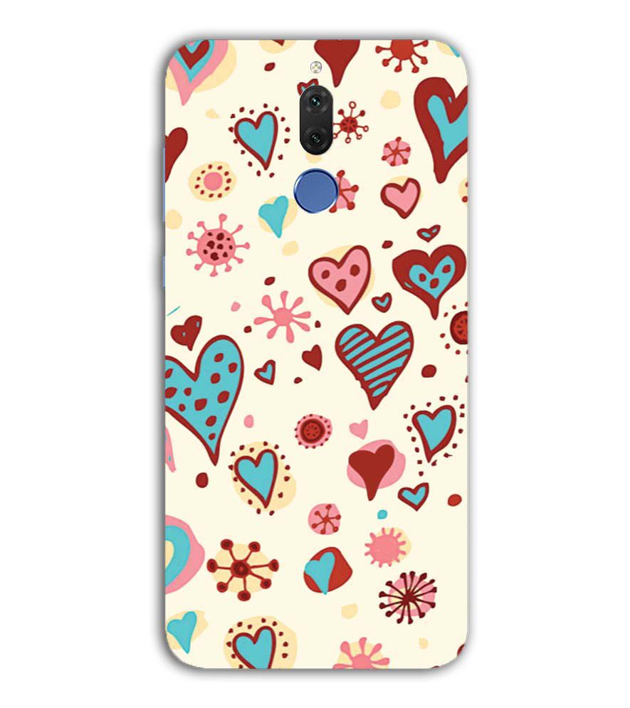 PS1332-Hearts All Around Back Cover for Huawei Mate 10 Lite