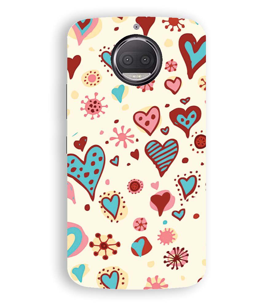 PS1332-Hearts All Around Back Cover for Motorola Moto G5S Plus