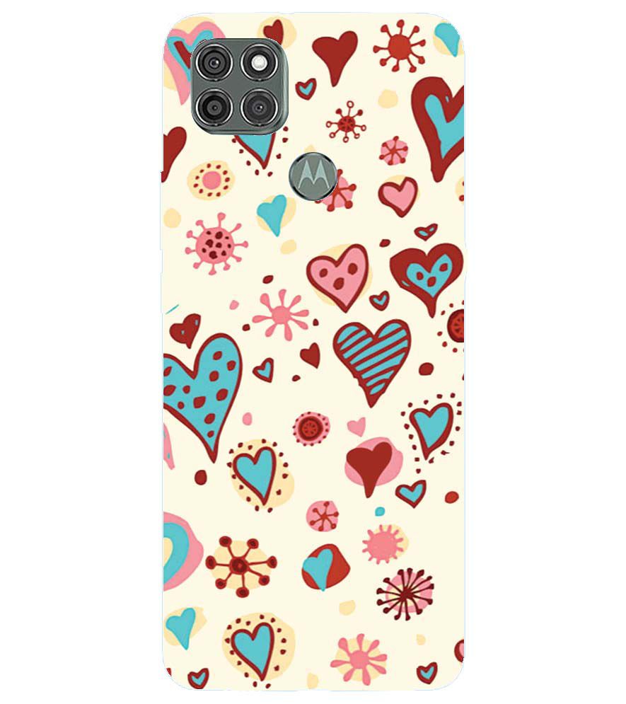 PS1332-Hearts All Around Back Cover for Motorola Moto G9 Power
