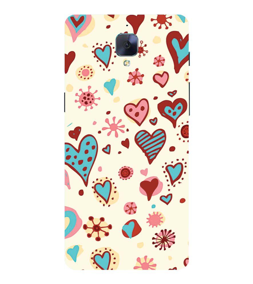 PS1332-Hearts All Around Back Cover for OnePlus 3 and OnePlus 3T