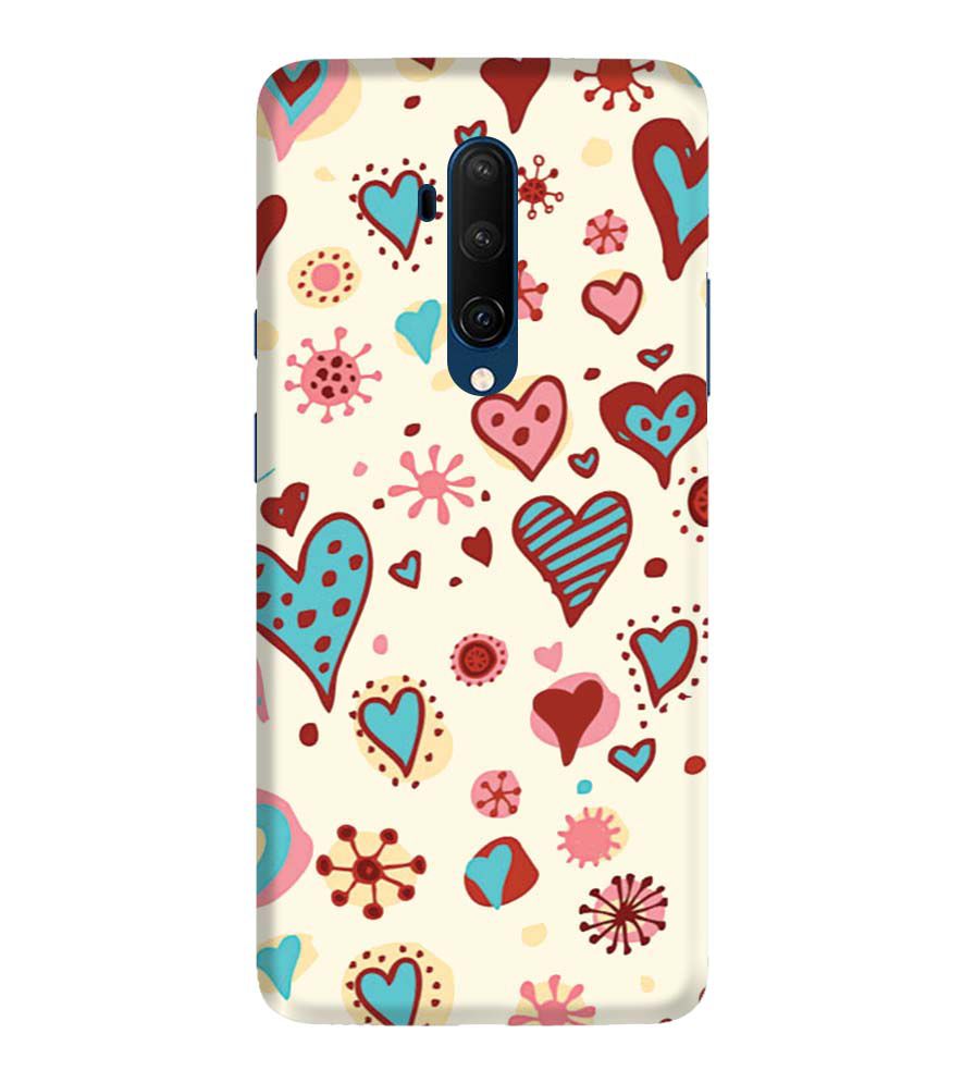 PS1332-Hearts All Around Back Cover for OnePlus 7T Pro
