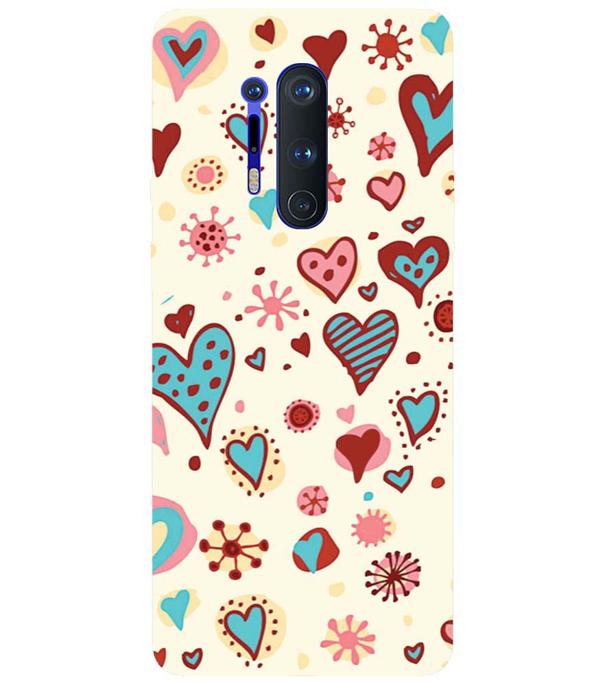 PS1332-Hearts All Around Back Cover for OnePlus 8 Pro