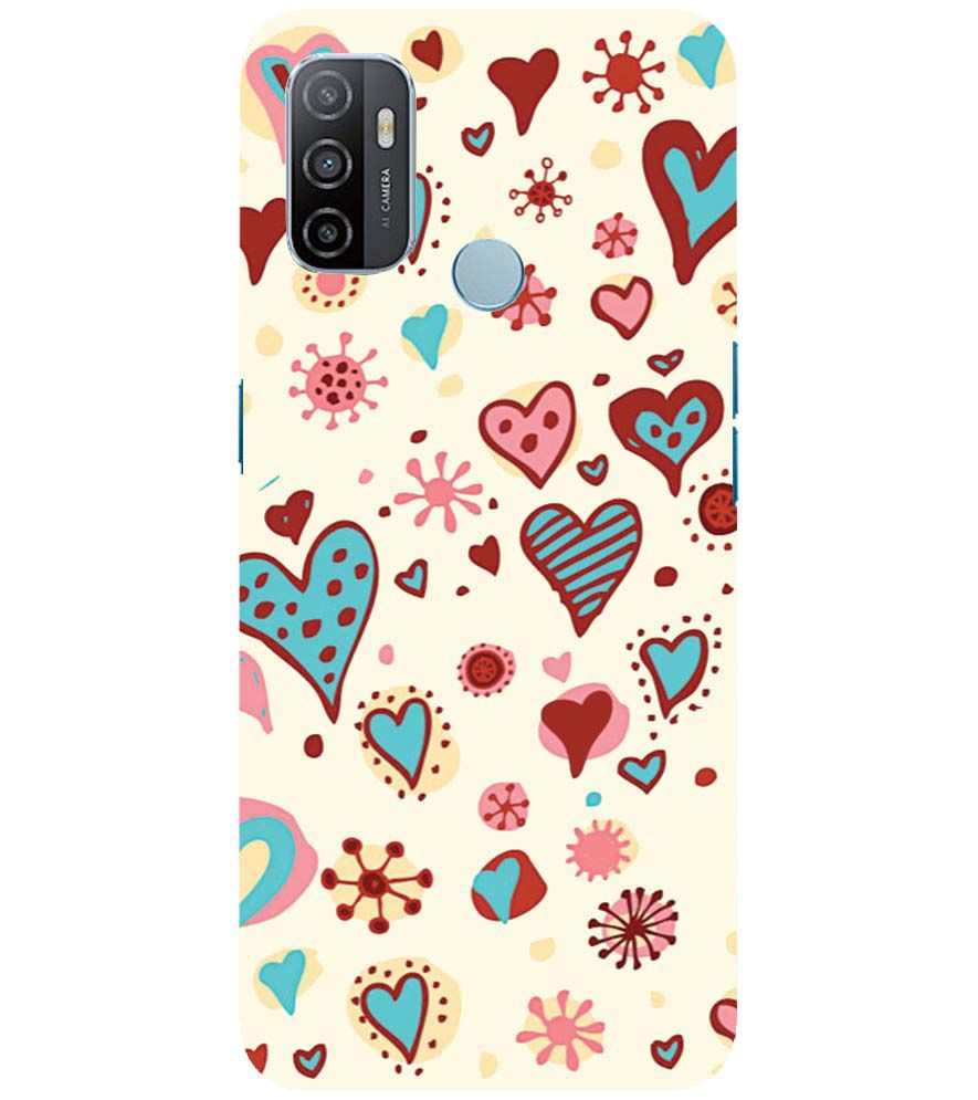 PS1332-Hearts All Around Back Cover for Oppo A32