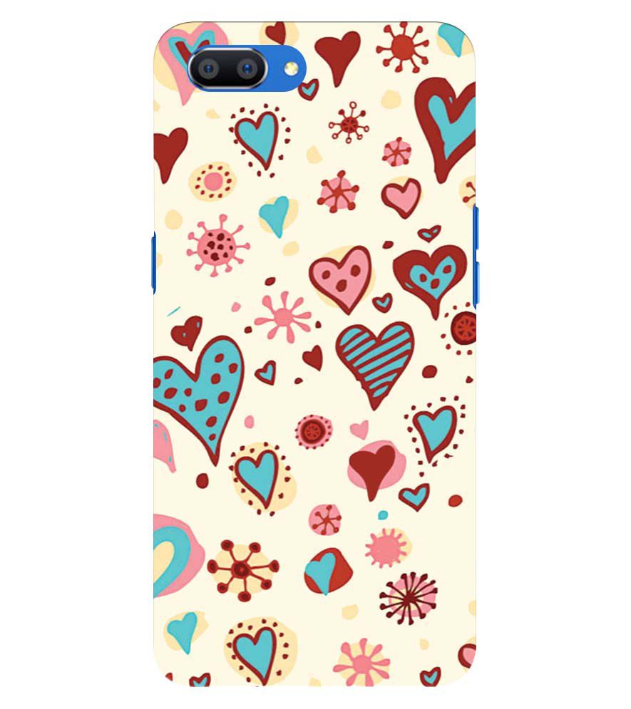 PS1332-Hearts All Around Back Cover for Oppo A5