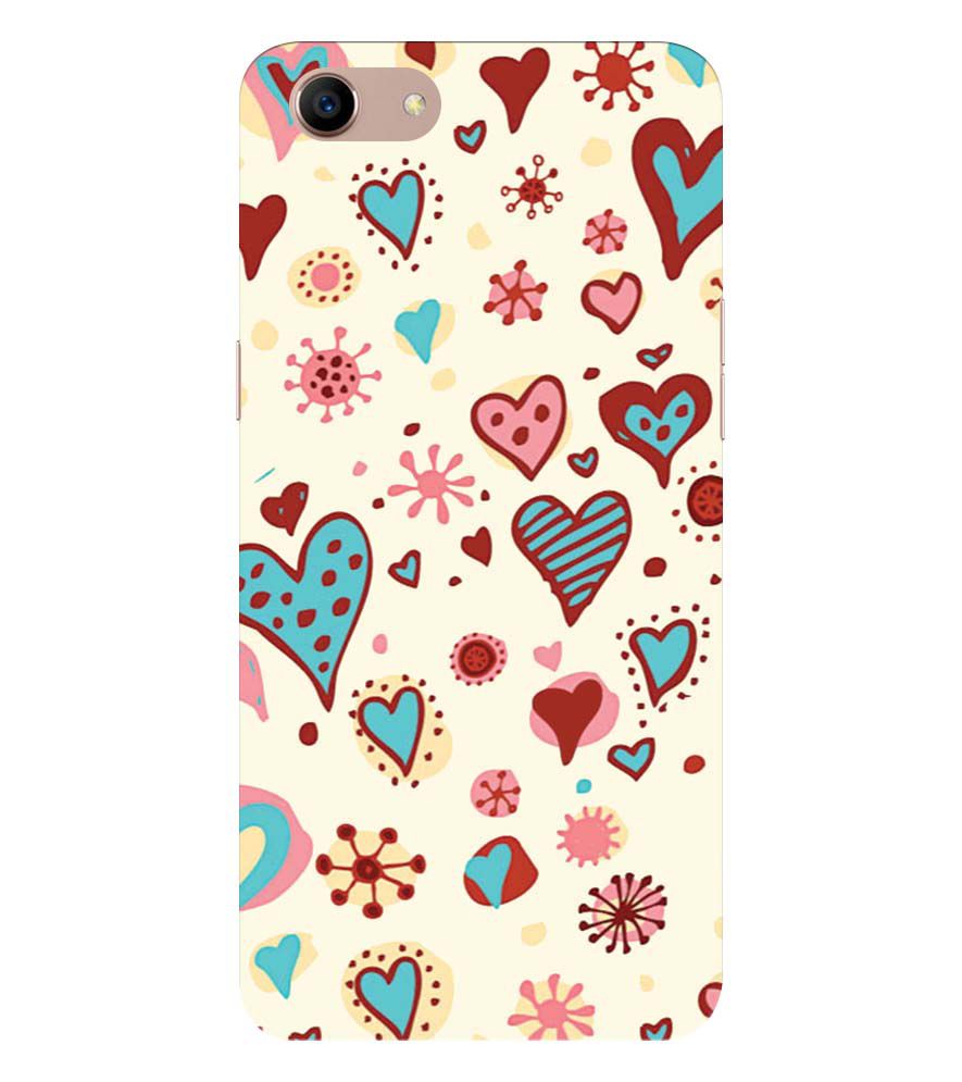 PS1332-Hearts All Around Back Cover for Oppo A83