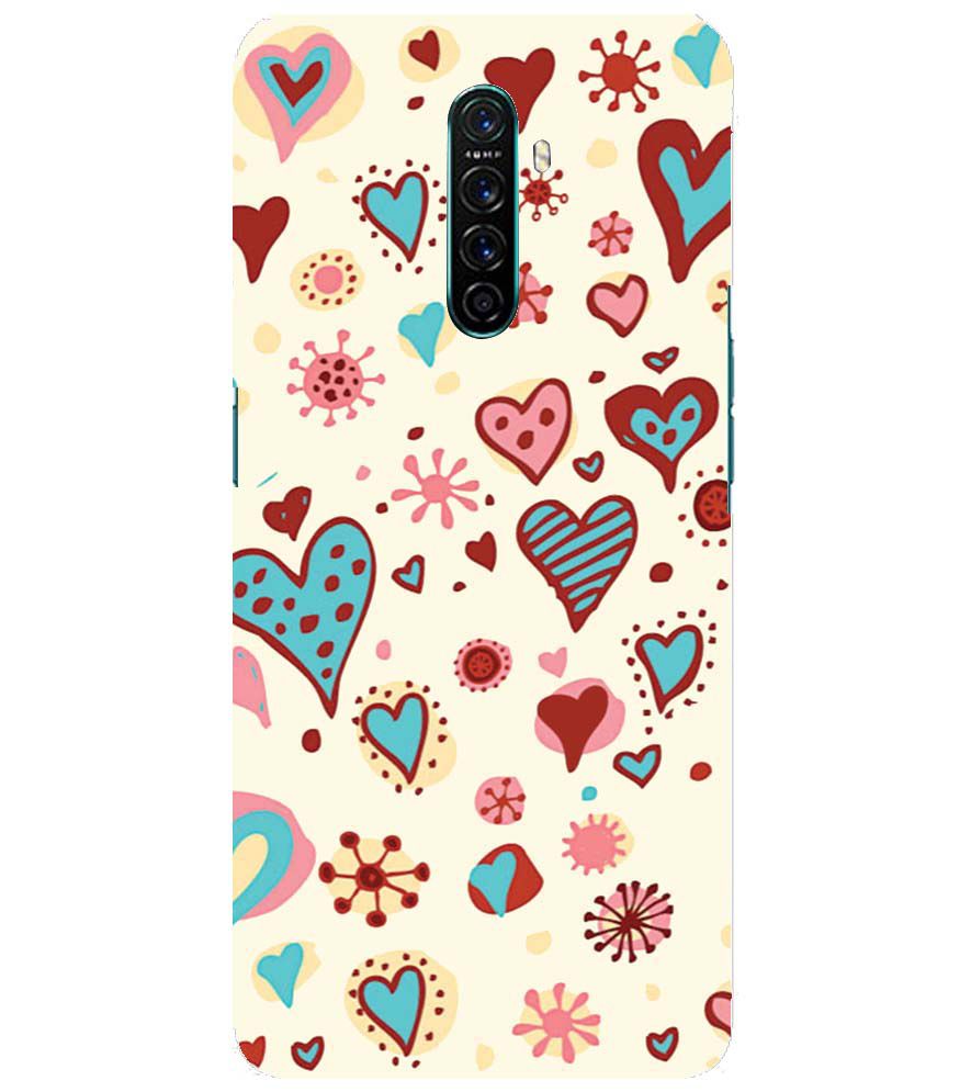 PS1332-Hearts All Around Back Cover for Oppo Reno Ace