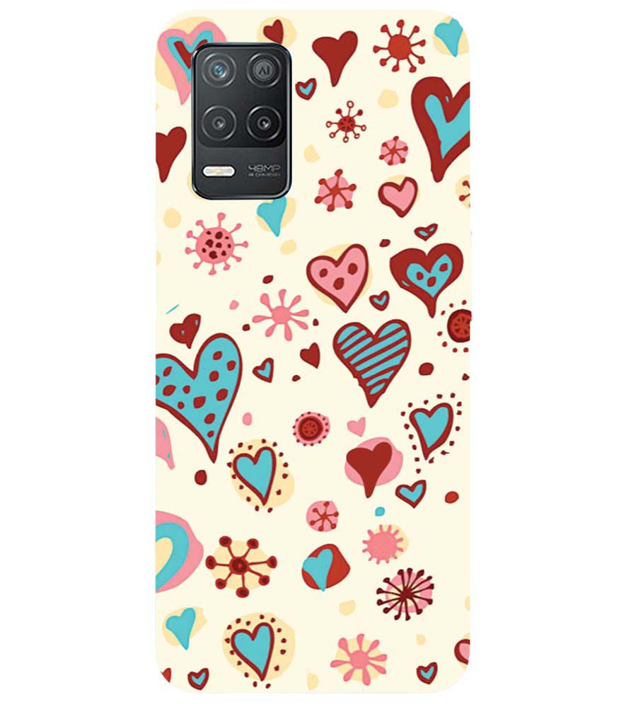 PS1332-Hearts All Around Back Cover for Realme 9 5G