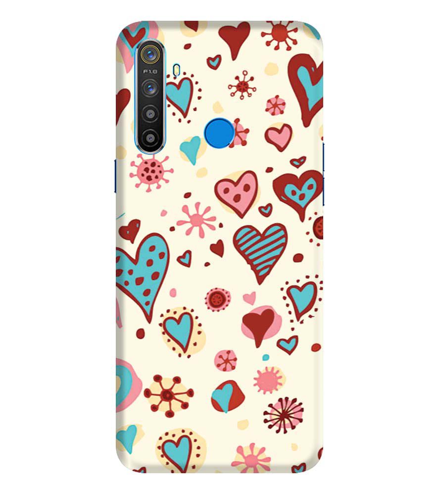 PS1332-Hearts All Around Back Cover for Realme Narzo 10