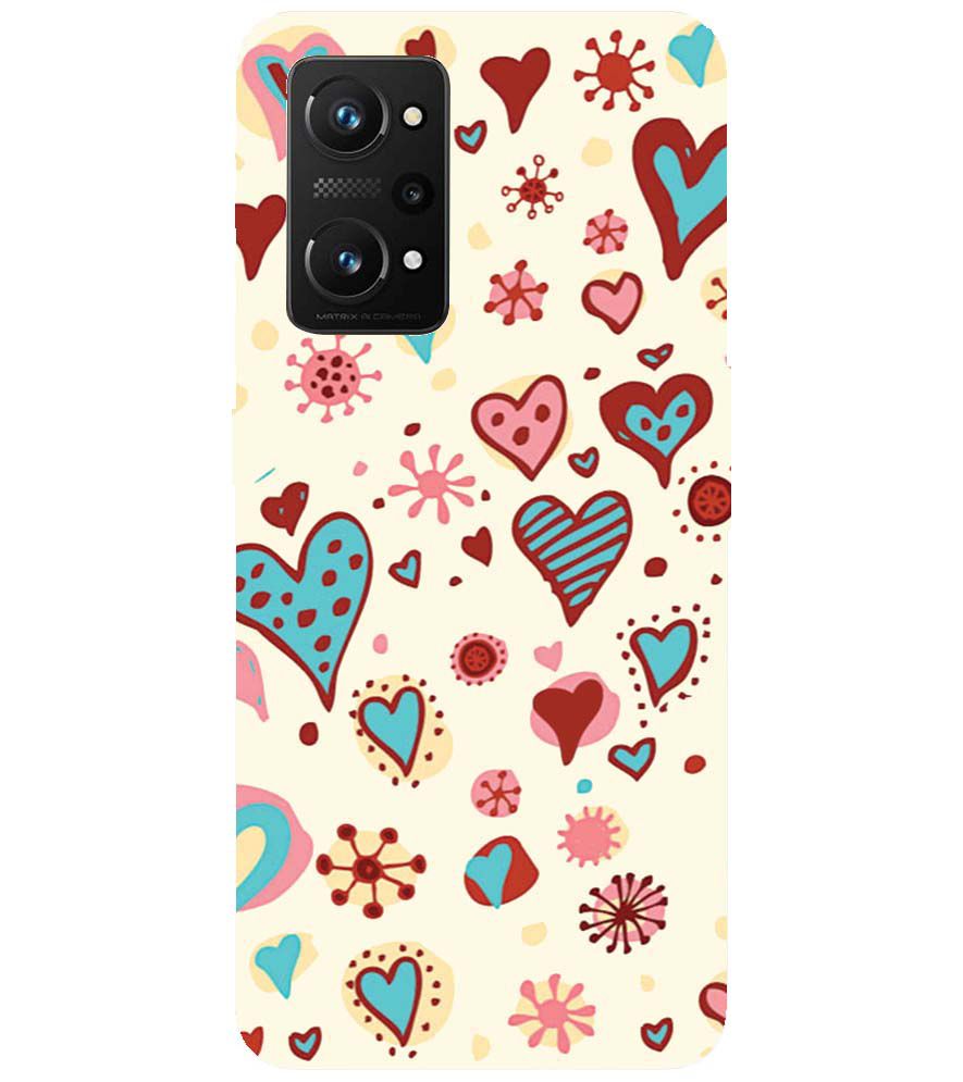 PS1332-Hearts All Around Back Cover for Realme Q3 Pro 5G