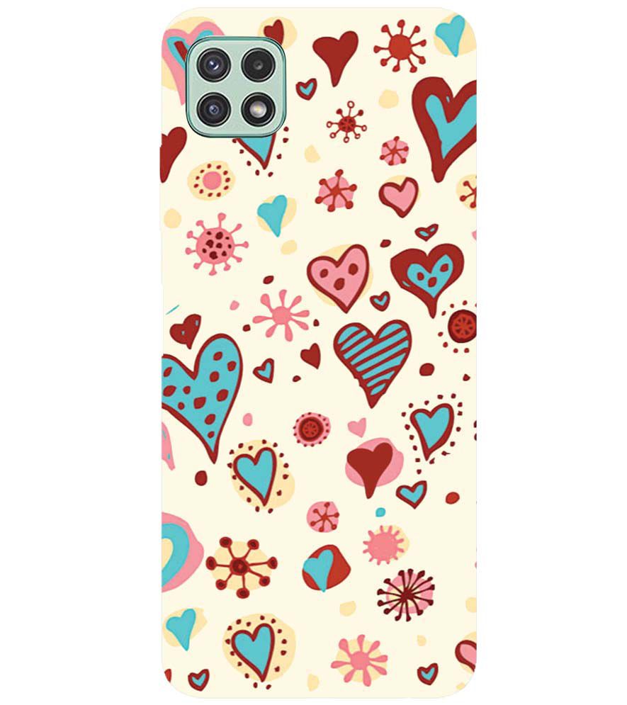 PS1332-Hearts All Around Back Cover for Samsung Galaxy A22 5G