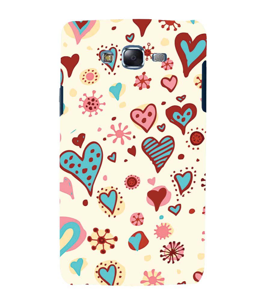 PS1332-Hearts All Around Back Cover for Samsung Galaxy J7 (2015)